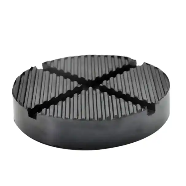 Culoare de cauciuc pentru cric 12,5 x 12,5 x 2,6 cm Placă rotundă de ridicare cu canelură în cruce Protecție pentru pragul mașinii Preț promoțional