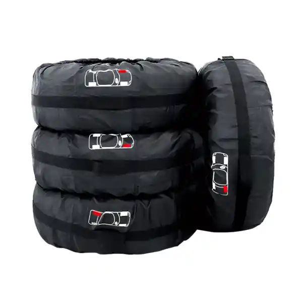 Disponibil imediat Culoare pentru rezervă de pneu auto 66 cm 4 buc Setați protecție din taft de poliester Culoare universală impermeabilă pentru roată