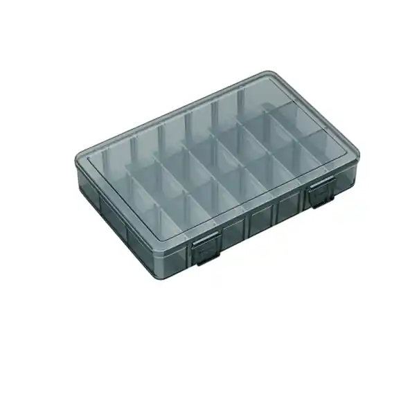 Cutie din plastic pentru șuruburi 15 compartimente 19 x 12.5 x 3.5 cm Cutie de depozitare pentru unelte Componente Burghie Electronică Super ofertă