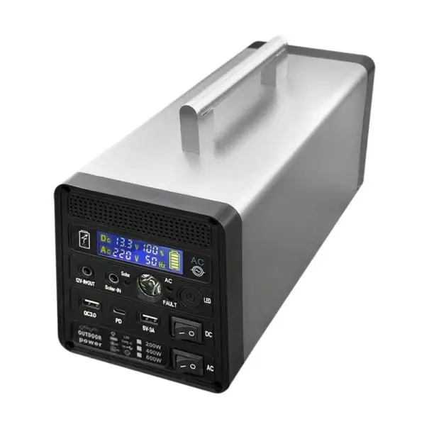 Generator solar portabil Centrală solară cu lumină LED Centrală portabilă pentru casă 96000mAh 400W LiFePO4 Stație de încărcare a bateriei 19,7 x 12,5 x 13,8 cm Retur gratuit