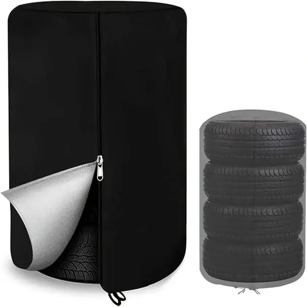 Husă pentru anvelope 65 x 90 cm Husă de protecție rezistentă pentru roți Protector pentru anvelope împotriva prafului, umidității și radiațiilor UV pentru depozitarea roților Mai ieftin