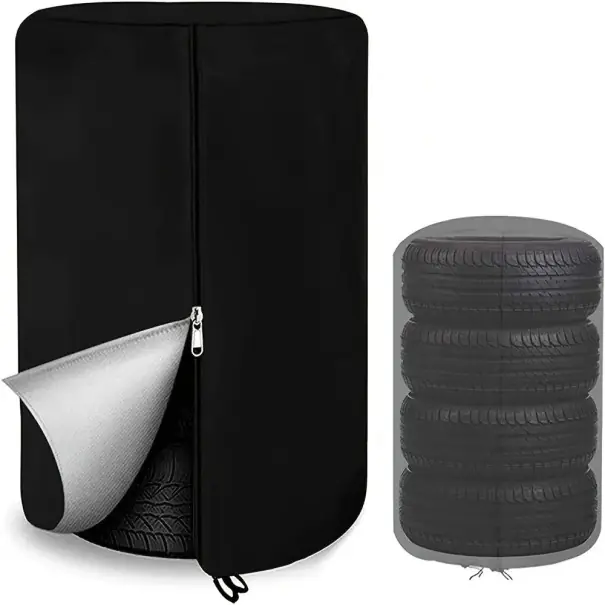Husă pentru anvelope 85 x 120 cm Husă de protecție rezistentă pentru roți Protector pentru anvelope împotriva prafului, umidității și radiațiilor UV pentru depozitarea roților Reduceri