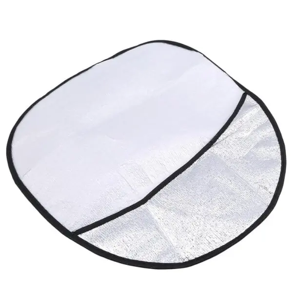 Husă volan auto pliabilă, argintie, 49x45 cm, strat dublu împotriva razelor UV, protecție solară cu umplutură din bumbac perlat Plată securizată