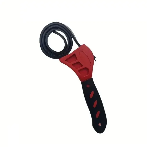 Cheie ajustabilă cu bandă pentru filtru de ulei 15,5 x 10,3 x 1,2 cm Cheie manuală pentru filtre, capacuri și închideri pentru service auto Plată securizată