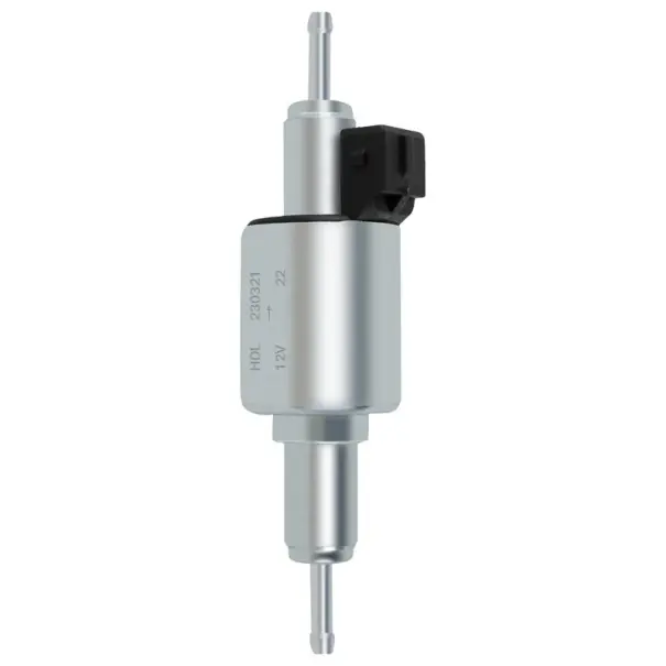 Plată securizată Pompa de combustibil 12V/24V 143 × 53 × 52 mm Pompa electrică de combustibil ABS + metal Pompa portabilă pentru combustibil motorină benzină