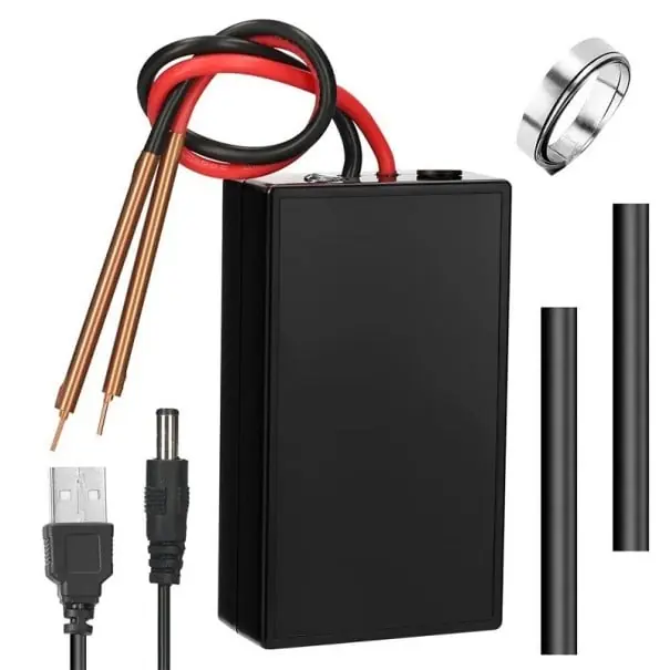 Preț mic Aparat de sudura compacta cu placi de nichel, 5V, portabil, usor, cu 6 viteze reglabile, baterie Li-ion 18650 pentru echipamente de sudura 8 x 4 x 14 cm