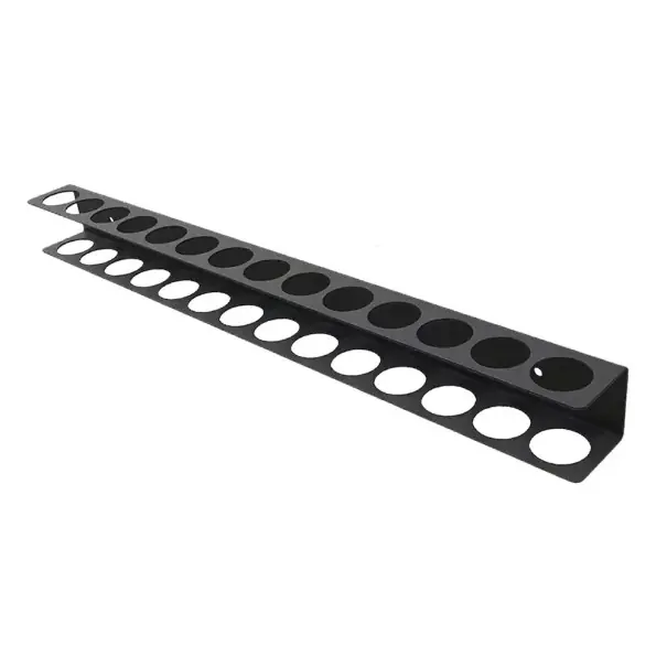 Organizator metalic de perete pentru șurubelnițe și clești 40 x 4 cm suport de depozitare cu 14 găuri pentru atelier garaj și masă de lucru Plată securizată
