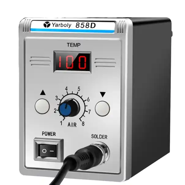 Reducere specială Pistol cu aer cald 220V 700W Display LCD Aparat de sudura statie cu aer cald 13,8x15cm