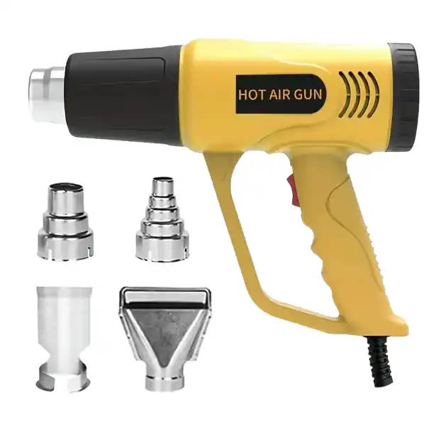 Pistol termic 220 V 2000 W Pistol termic cu 4 accesorii Dispozitiv de sudura 24 x 19 x 7 cm Popular