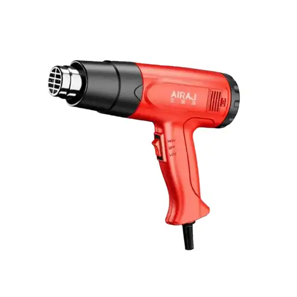 Noutate Pistol termic 220V 2000W Pistol termic cu 4 accesorii Aparat de sudura 24 x 18,3 cm