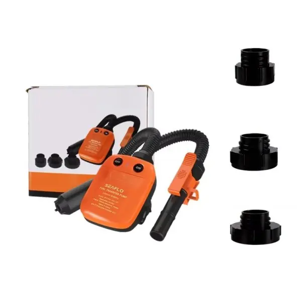 Premium Pompa automată de combustibil cu baterie 3V, pompa portabilă 9 l/min cu furtun și adaptoare pentru transferul benzinei și lichidelor din rezervoare