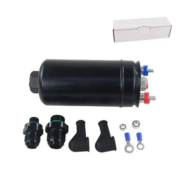 Pompa de combustibil 12 V 125 x 60 mm 370 l/h la 3 bari Pompa electrică de combustibil auto M18x1,5 intrare M12x1,5 ieșire max 8 bari Popular