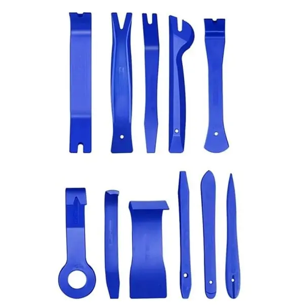 Set de scule pentru demontarea interiorului mașinii, 11 buc., bare de levier din plastic pentru panouri, mulaje și tapițerie, instrumente de reparare a vehiculelor, design ergonomic Preferatul clienților