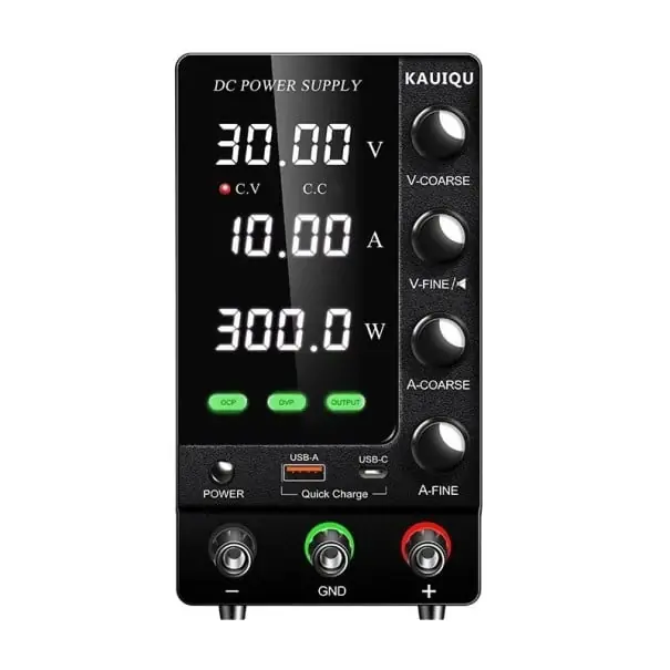 Ultima șansă Sursă de alimentare de laborator 30V 10A 300W OCP OVP USB-A USB-C afișaj LED ieșire comutator LiFePO4 încărcare răcire inteligentă sursă de alimentare DC