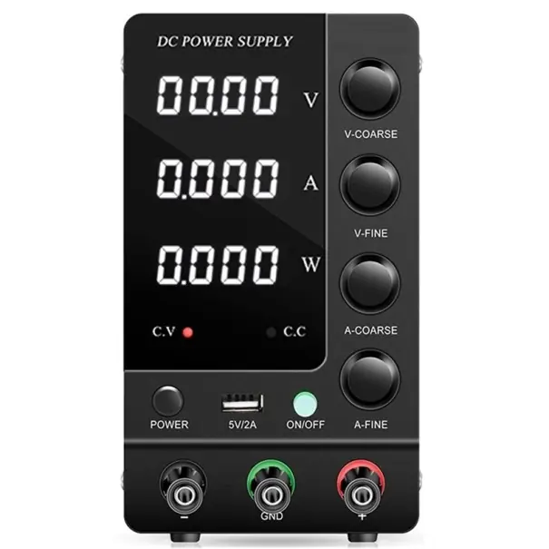 Sursă de alimentare de laborator 32V 6A 192W regulator de curent continuu USB-A afișaj LED stabilizator de tensiune protecție la scurtcircuit ștecăr UE ventilator Promoție