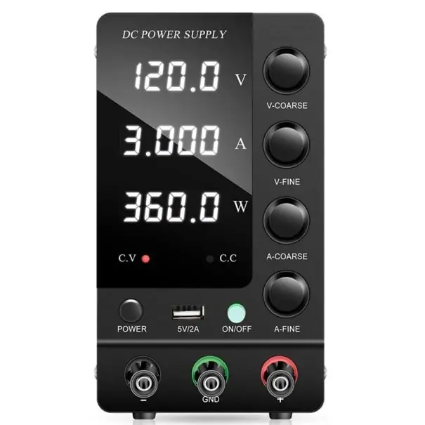 Sursă de alimentare de laborator 360W 120V 3A DC sursă de alimentare regulator de tensiune reglabil afișaj LED USB-A protecție la scurtcircuit ștecăr UE Preferatul clienților