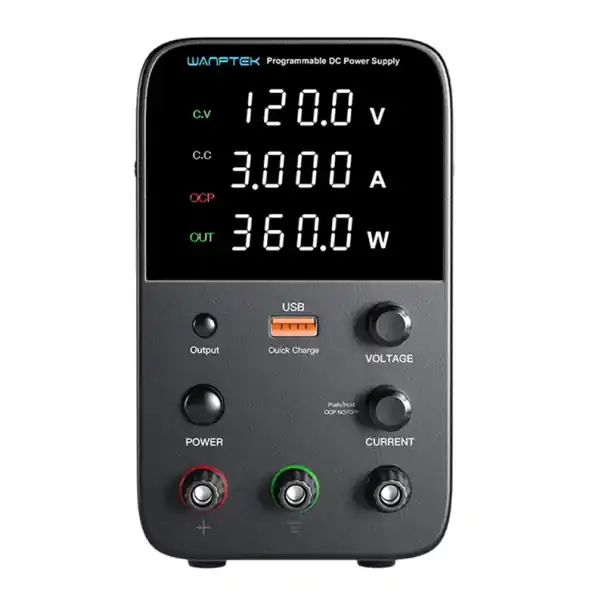 Reducere de preț Sursă de alimentare de laborator neagră 120V 3A 360W sursă de alimentare DC reglabilă OCP OVP protecție afișaj LED comutator de ieșire ventilator de răcire