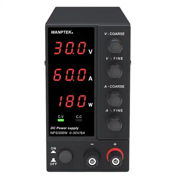 Vezi acum Sursă de alimentare de laborator neagră 30V 6A 180W OVP OCP regulator de tensiune cu afișaj LED, ventilator de răcire, comutator de ieșire DC
