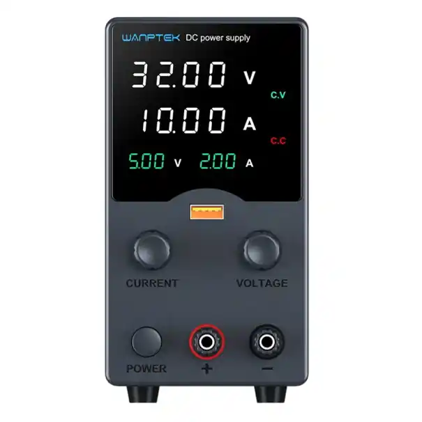 Preț mic Sursă de alimentare de laborator neagră 32V 10A 320W OCP OVP reglare a tensiunii afișaj LED comutator de ieșire USB-A răcire sursă de alimentare DC sursă de alimentare DC