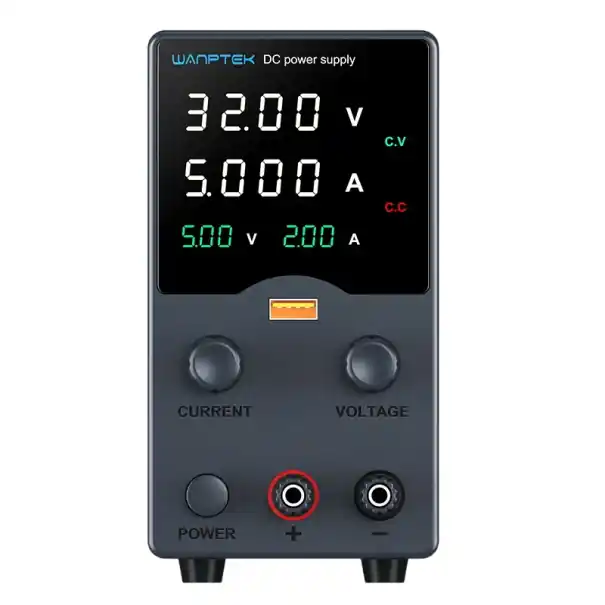 Ofertă limitată Sursă de alimentare de laborator neagră 32V 5A 160W OCP OVP reglare a tensiunii afișaj LED comutator de ieșire USB-A răcire sursă de alimentare DC sursă de alimentare DC