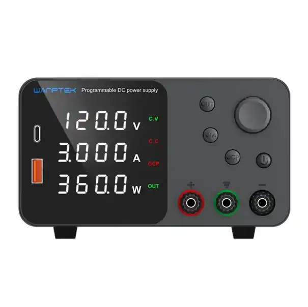 Sursă de alimentare orizontală de laborator 120V 3A 360W Sursă de alimentare DC reglabilă OVP OCP Protecție Afișaj LED Comutator de ieșire a ventilatorului de răcire Disponibil imediat