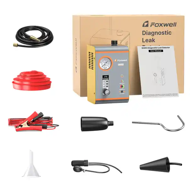Tester diagnostic de fum pentru detectarea scurgerilor 12V cu pompă încorporată Premium