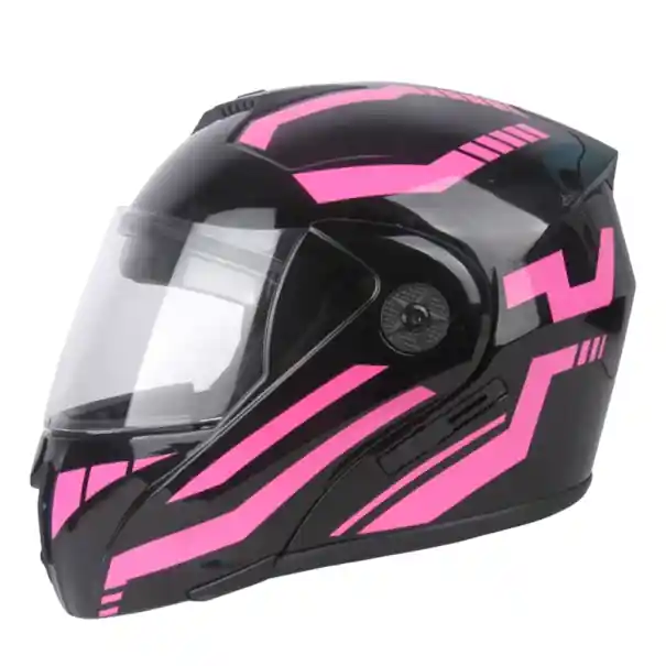 Discount Cască de motocicletă rabatabilă cu vizor dublu și barbie rabatabilă Material ABS Cască integrală pentru motociclete de drum și de turism