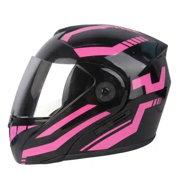Preferatul clienților Cască de motocicletă rabatabilă cu vizieră dublă Carcasă ABS din plexiglas exterior argintiu Ventilare Protecția ochilor Conducere în siguranță cu motocicleta