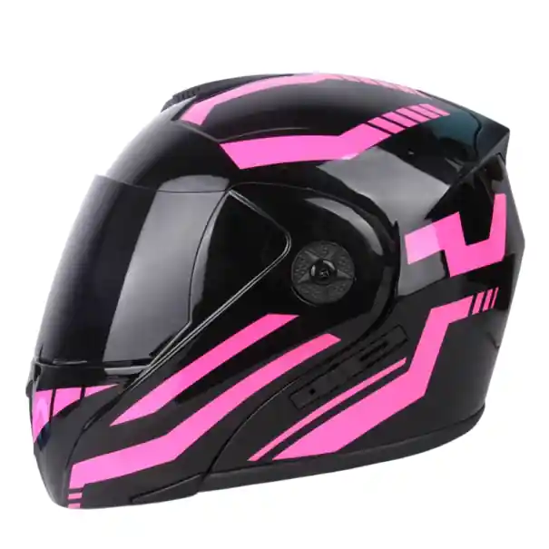 Ofertă exclusivă Cască de motocicletă rabatabilă cu vizor dublu întunecat Carcasă ABS Sistem de ventilație Design sportiv Pentru motociclete și scutere