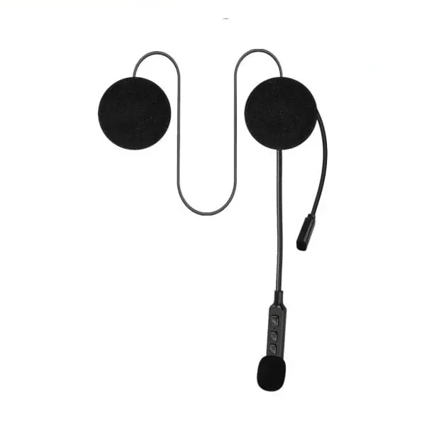 Căști Bluetooth pentru cască de motocicletă cu microfon fix, butoane de control, autonomie baterie 10 ore, negre, fără interfon Ofertă specială