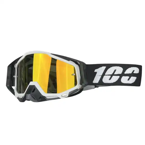 Ochelari de motocross cu protecție UV, lentilă galbenă anti-reflexie, cadru durabil, curele reglabile, ochelari de protecție pentru motocicletă, offroad MX Enduro Cel mai vândut