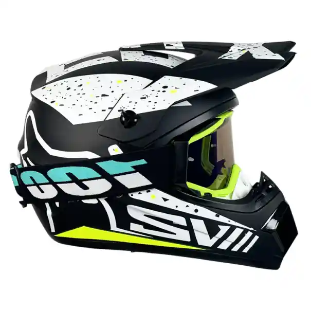Cască de motocicletă rabatabilă cu ochelari de protecție Material ABS durabil Găuri de ventilație Căptușeală confortabilă Cască de motocicletă Preț mic