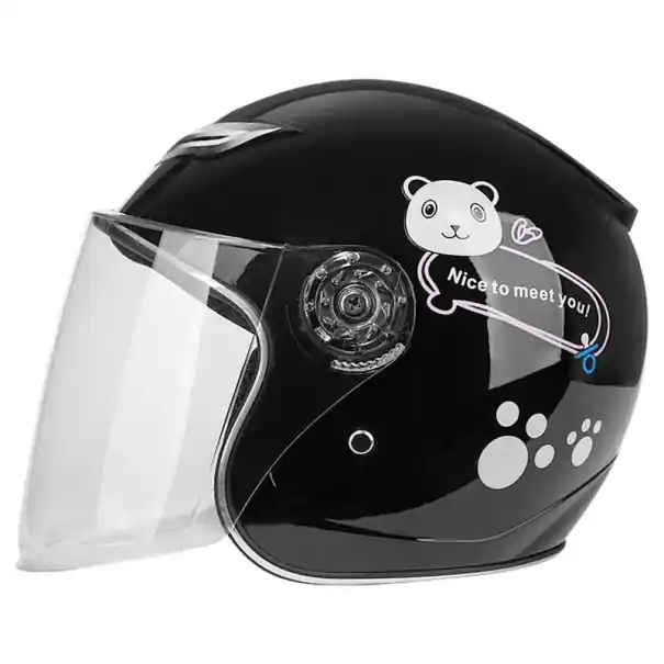 Reducere Cască de motocicletă rabatabilă pentru copii 5-12 ani Cască de protecție pentru motociclete Dimensiuni 23 x 27 x 20 cm Plastic PP sigur Căptușeală confortabilă