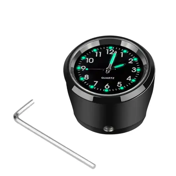 Motocicletă ceas de mână impermeabil crom cu ghidon 22-25mm cuarț aluminiu ceas cadran luminos viziune nocturnă accesorii moto Ieftin