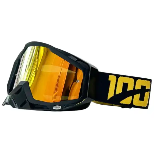 Ochelari de protecție pentru motocicletă cu lentilă galbenă 19 x 11 cm Ochelari de motocicletă din material TPU și PC Protecție UV împotriva soarelui și vântului Retur gratuit