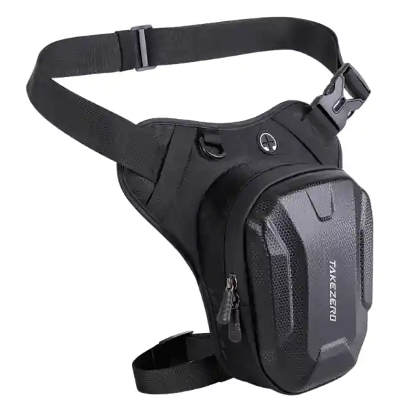Reducere de preț Geantă de picior impermeabilă pentru motocicletă 27,8 × 25 × 14,5 × 8,5 × 19,6 × 15,8 cm, geantă de sport pentru călătorii, geantă de șold pentru bărbați, geantă de exterior din poliester