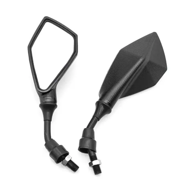 Oglinzi retrovizoare universale pentru motociclete, 2 buc., filet de 10 mm, construcție ABS, lățime 23 cm, unghi reglabil, potrivite pentru scutere și motociclete Reducere