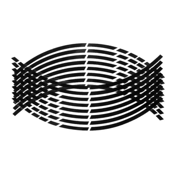Cumpărături sigure 16 buc autocolante reflectorizante pentru roți de motocicletă, benzi de siguranță pentru jante, ușor de instalat, benzi adezive impermeabile pentru disc