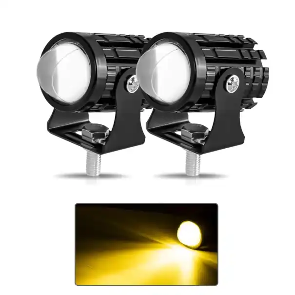 Retur ușor 2 buc faruri LED pentru motocicletă 12V IP67 3000lm lumină auxiliară impermeabilă pentru scuter ATV lumină de lucru off-road