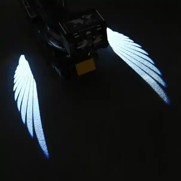 2 buc proiector LED cu aripi de înger, lumină de bun venit pentru motocicletă, 8-30V, IP67, impermeabil, 3W, 20x38mm, lumină decorativă pentru ușă, moto Cel mai vândut