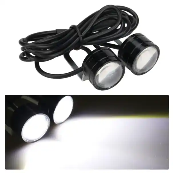 Discount 2 buc. Lămpi LED motocicletă cu clipire și comutator Lumină albă IP67 Lămpi direcționale impermeabile pentru motociclete Scutere ATV Lumină de zi
