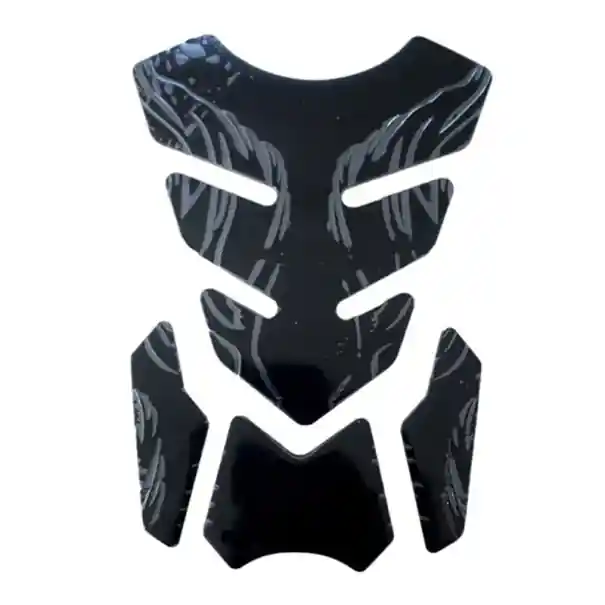Chilipir Autocolant rezervor motocicletă 220 x 150 mm Folie de protecție împotriva zgârieturilor Aspect 3D carbon Design sportiv Accesoriu moto