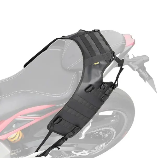 Bază de montaj universală pentru geanta de motocicletă pentru scaunul din spate și suport curele 100 cm și 85 cm neagră fixare Premium
