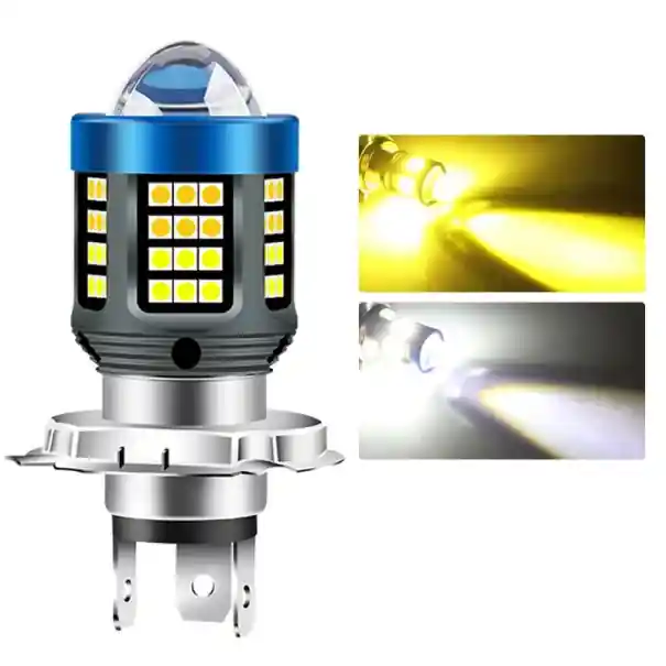 Bec LED pentru motocicletă H4 12 V 20000 lm Lampă puternică pentru motocicletă, fabricată din aluminiu, lumină albă, durată lungă de viață, instalare ușoară, far Doar azi