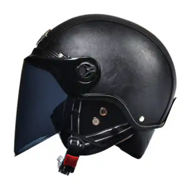 Cască de motocicletă retro flip-up 55–62 cm Material ABS Vizor întunecat Căptușeală înlocuibilă de vară și iarnă Cască deschisă elegantă Reducere de preț