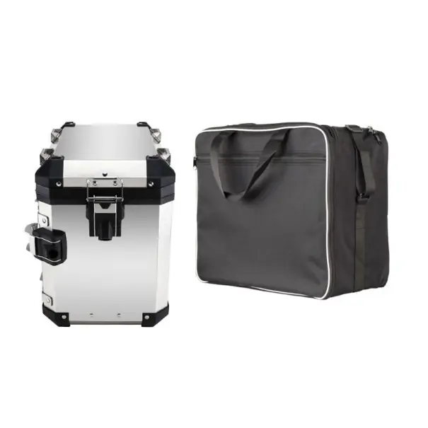 Cel mai bun preț Geantă interioară pentru cutia laterală a motocicletei 40 l 42,5 × 24,5 × 38,5 cm neagră organizator textil pentru bagaje