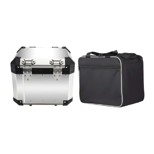 Ofertă limitată Geantă interioară superioară pentru motocicletă 28 l pentru top case 35 × 26 × 31 cm neagră organizator textil pentru bagaje