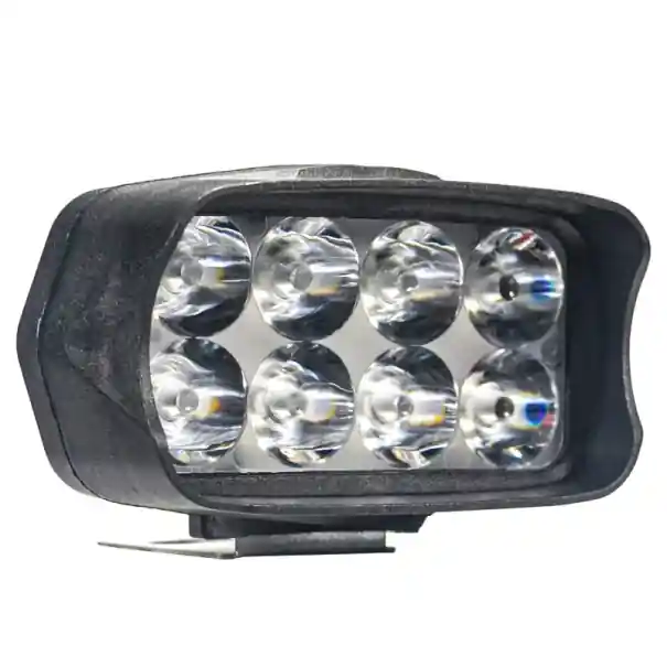 Ofertă Far LED pentru motocicletă 12W 1200 lm 8 diode 12V 5x5x8.8 cm Lumină externă din plastic ABS Iluminare suplimentară externă pentru motociclete