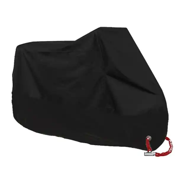 Discount Husă motocicletă din poliester impermeabilă 200–210 cm Prelata de exterior împotriva ploii, prafului și radiațiilor UV Husă de protecție pentru motocicletă