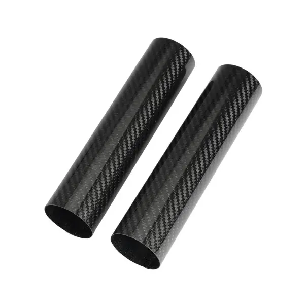 Chránițe universale din carbon pentru furca din față a motocicletei de 225 mm, negre lucioase cu model din carbon, 1 pereche de carcase de protecție din plastic rezistent Retur ușor